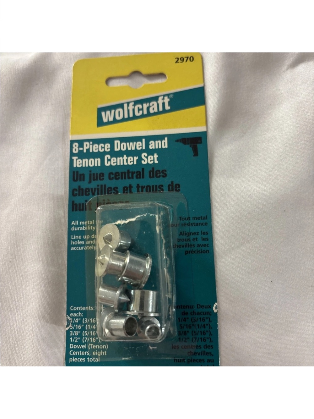 wolfcraft 8-Piece Dowel and Tenon Center Set -